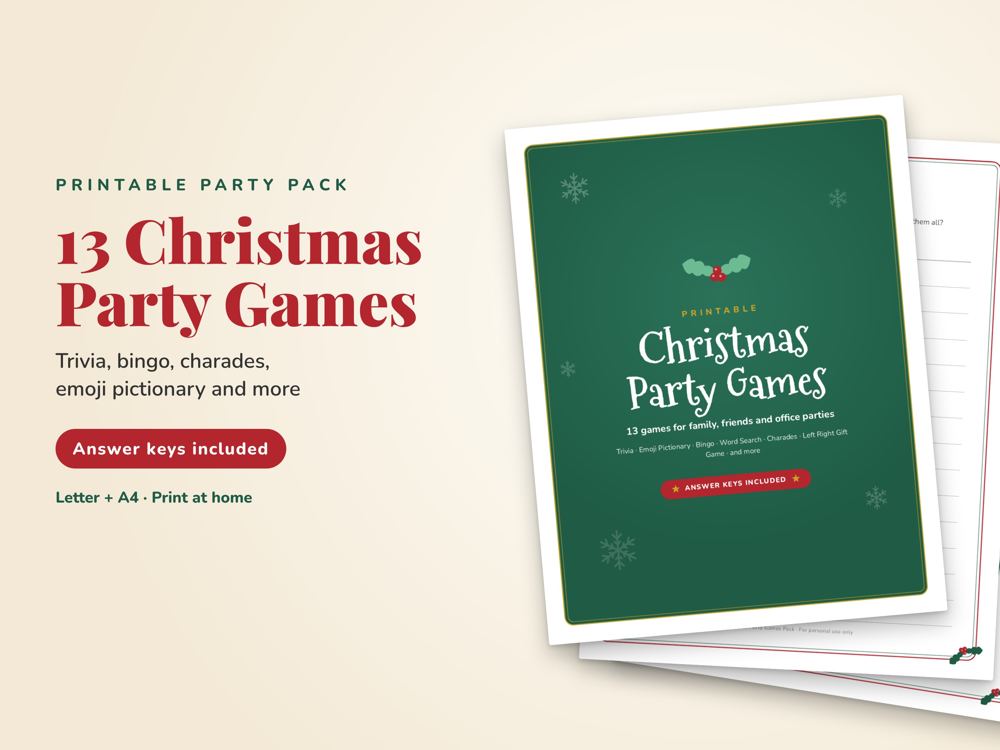 Christmas Party Games pack cover